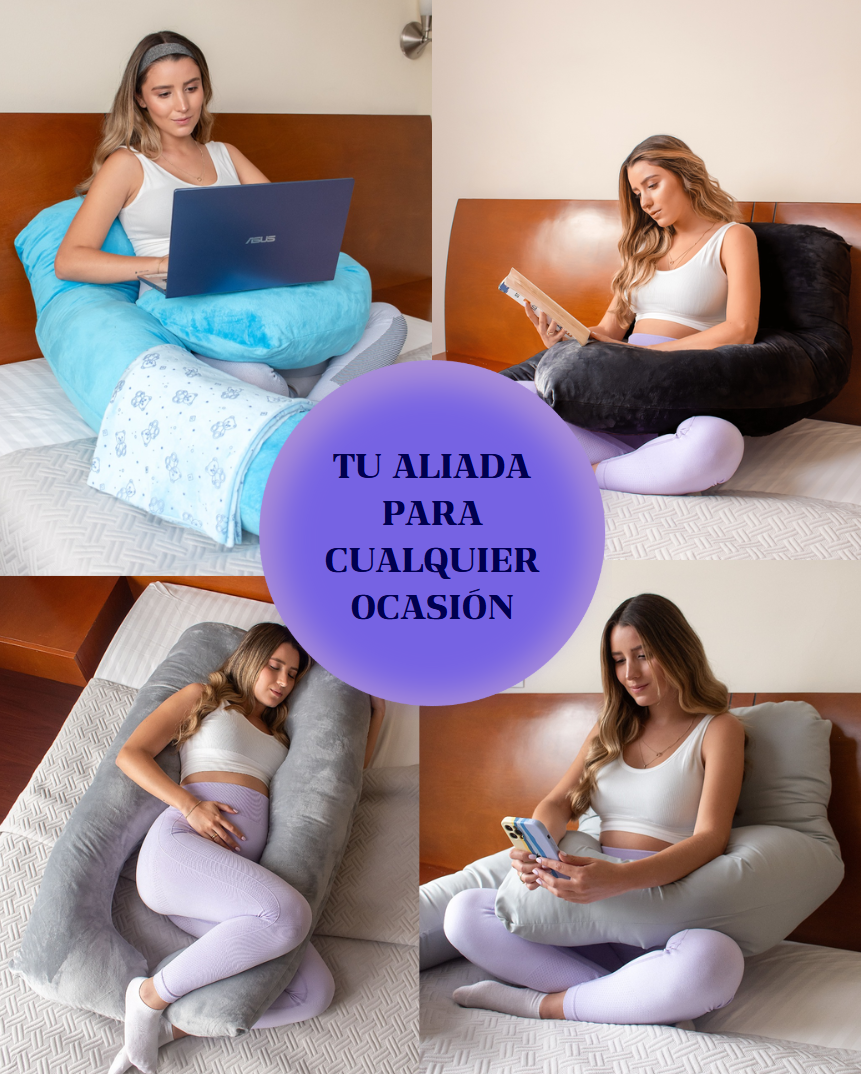 Almohada Ergonómica para Embarazo y Sueño Reparador